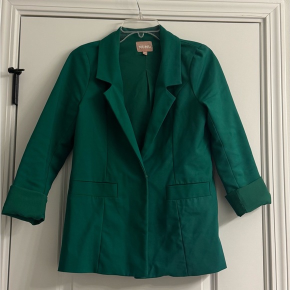 Show Me Your MuMu Jackets & Blazers - Women's Green Blazer Jacket